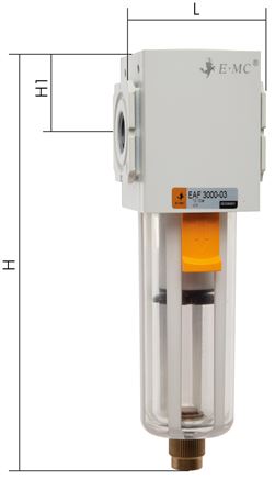 Eco-Line Filter, G 1/2", Ablass halbautomatisch