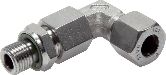 Settings Angle cutting ring fitting. G 1/4"-6 S (M14x1.5), clamping ring 1.4571 (NC)