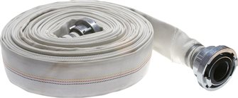 Construction hose, DN25-25-D, white, 5 m.
