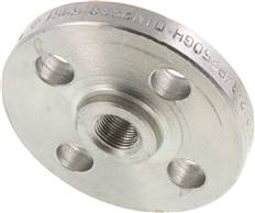 Gewindeflansch DN10-PN16 (DIN), Rp 3/8", DIN 2566, Stahl verzinkt