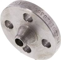 Welding neck flange DN10-PN40 (DIN/EN), DIN 2635 &amp; EN 1092-1 (Type 11), 17.2mm, black steel