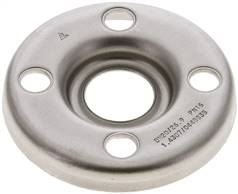 Loose flange DN20-PN10, similar to DIN 2642, 1.4301 pressed