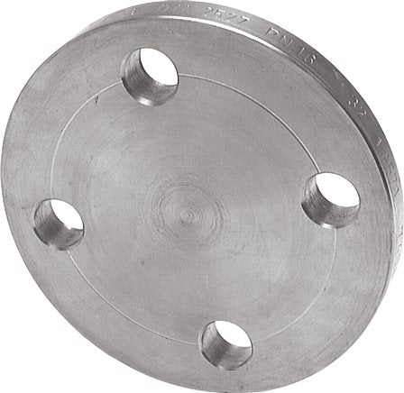 Blind flange DN15-PN40 (DIN/EN), DIN 2527 &amp; EN 1092-1 (Type 05), 1.4571