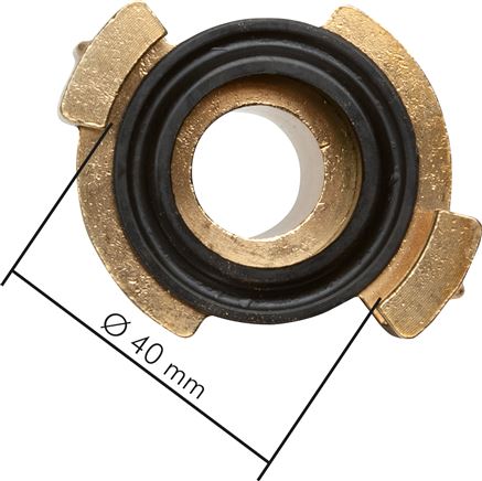 GK hose coupling, G 3/4" (IG), rotatable, brass