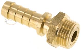 Threaded nozzle, rotatable R 1/2"-13 (1/2")mm, brass, PN 24