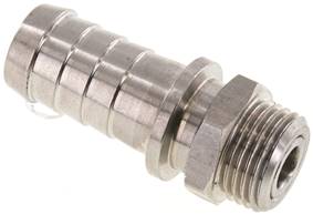 Threaded nozzle, rotatable R 1/2"-19 (3/4")mm, 1.4301, PN 24