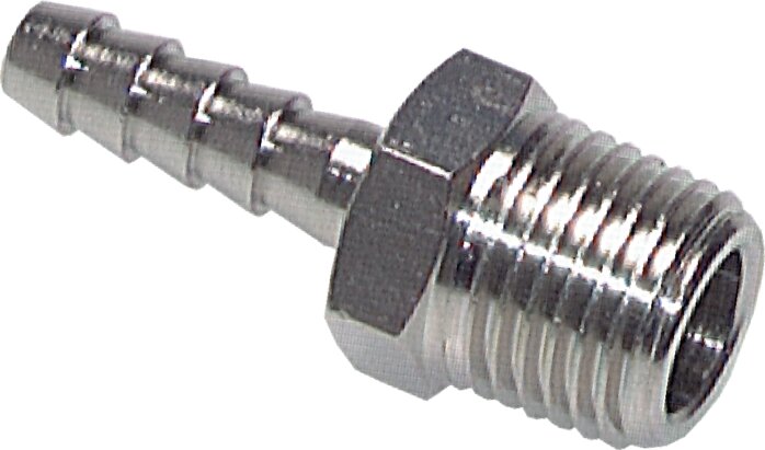 Gewindetülle R 1/4"-6 (1/4")mm, Messing vernickelt