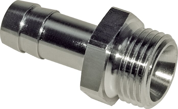 Gewindetülle G 1/4"-4mm, Messing vernickelt