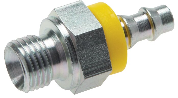 Raccordement enfichable G 1/8" AG (cône 60°), tuyau GSP 6,4 mm