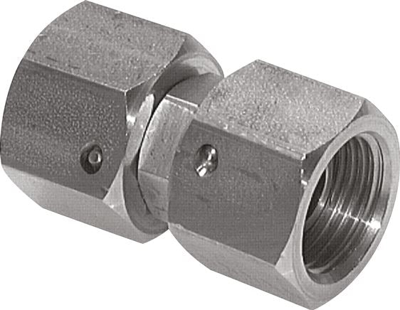 Straight connector 60° cone, G 1-1/4"-G 1-1/4", 1.4571