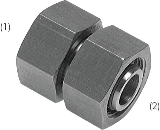 Straight connector 25 S-20 S, 1.4571