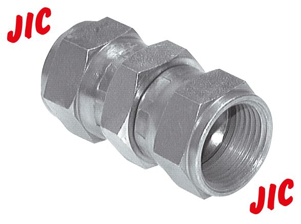 Straight connector JIC, UNF 3/4"-16-UNF 9/16"-18