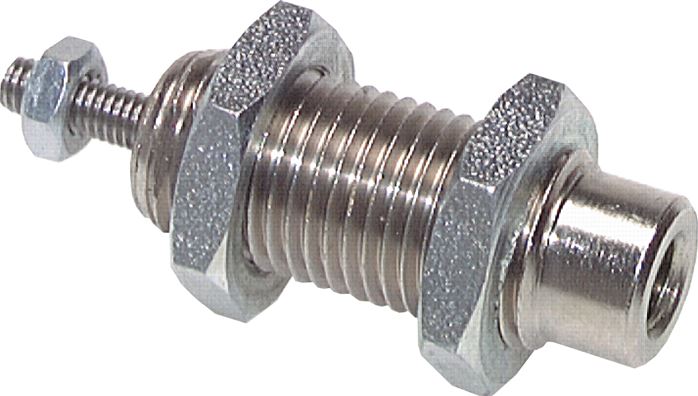 Einschraub-Pneumatikzylinder Kolben 16mm, 10mm Hub