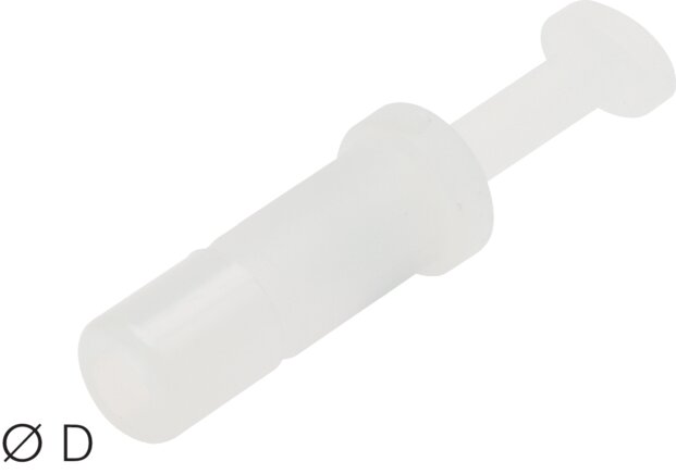 Sealing plug for 4mm plug connections, IQS-PVDF