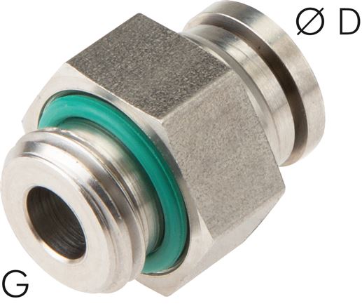 Straight plug connection G 3/8"-12mm, IQS-ES LE