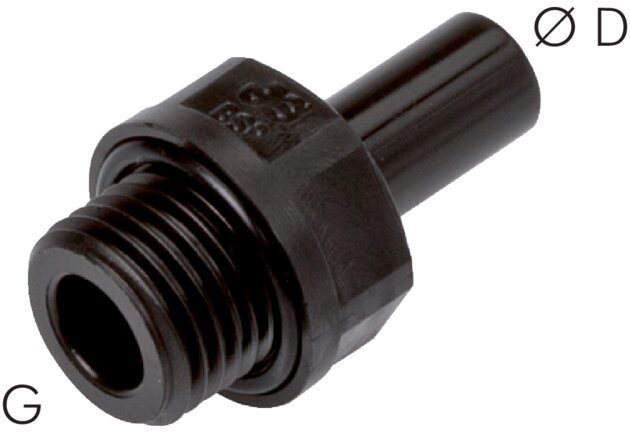 Einschraubtülle G 3/8"-10mm Stecknippel, IQS-FDA