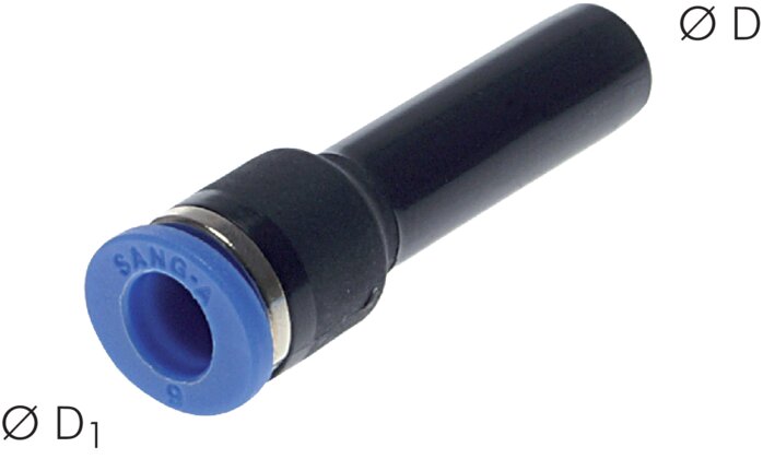 Reducing 1/2" (12.7mm) connector x 12mm hose