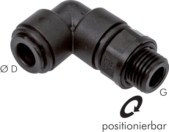 Elbow plug connection G 3/8"-12mm, IQS-FDA