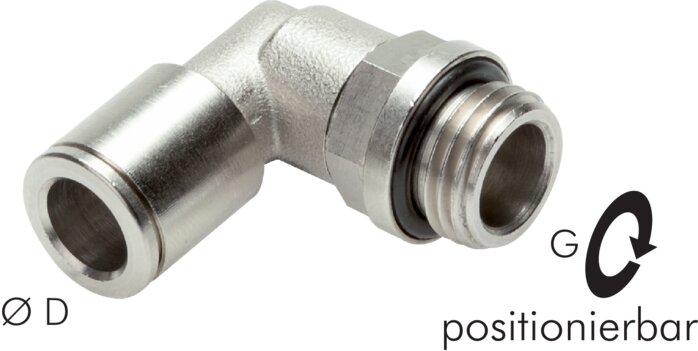 Elbow plug connection G 1/2"-10mm, IQS-MSV (standard)