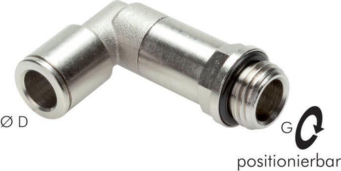 Elbow plug connection, long G 1/4"-10mm, IQS-MSV (standard)