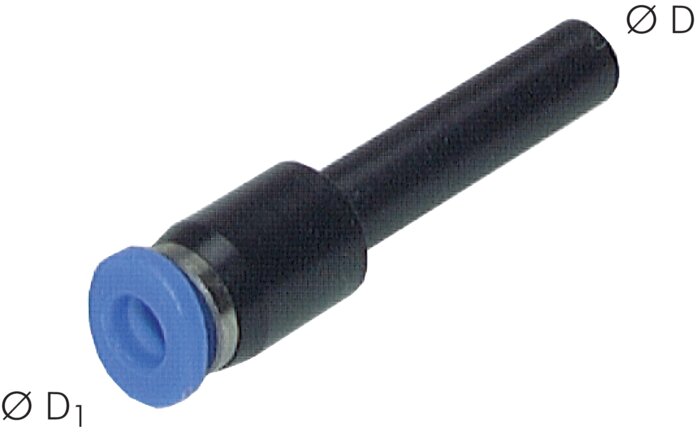 Reduction 4mm plug nipple x 3mm hose, IQS-Mini