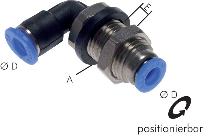 Winkel-Schott-Steckanschluss 4mm, IQS-Mini