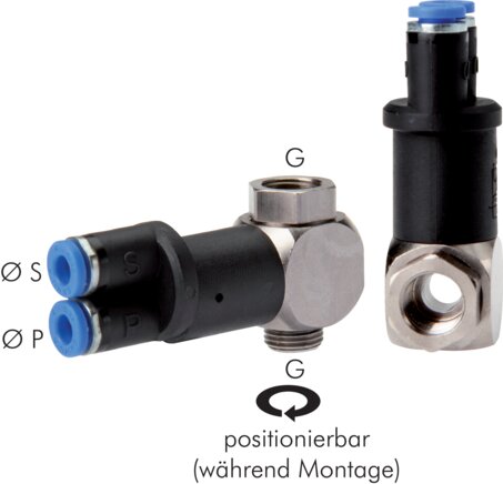 Raccordement à vis de signal G 1/4"-4mm, standard