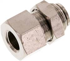 Bulkhead plug connection with female thread. G 1/8"-6mm, IQS-MSV (standard)