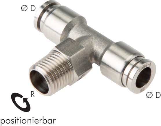 T-connector R 1/4"-8mm, IQS-ES LE/IQS-PVDF