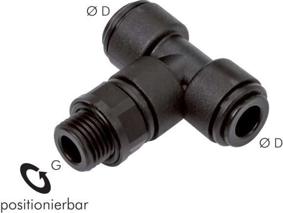 Connecteur en T G 1/4"-10mm, IQS-FDA