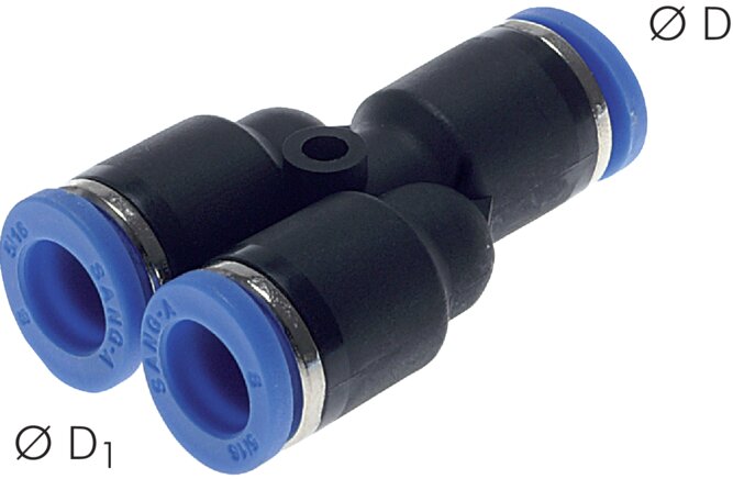 Y-Steckanschluss 14mm-14mm, IQS-Standard