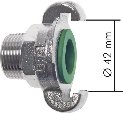 Sicherheits-Kompressorkuppl. 19 (3/4") mm Schlauch