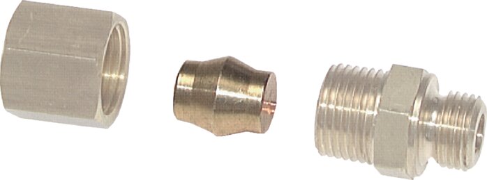 Sealing plug for clamping ring screw. 18mm, brass