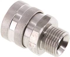 Stainless steel coupling socket for foam gun G 1/2" (AG)