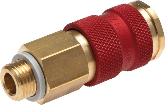 Kupplungsdose (NW7,2) G 1/2"(AG), blau, Sechseck SW12