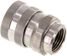 Stainless steel coupling socket for foam gun G 1/2" (IG)