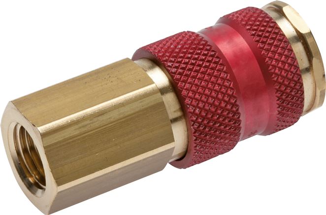 Kupplungsdose (NW7,2) G 1/4"(IG), braun, Dreieck 12,5 mm