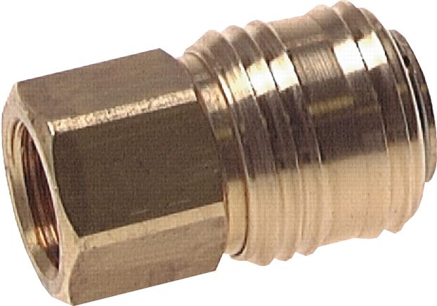 Coupling socket (NW7.2) G 3/8" (IG), brass