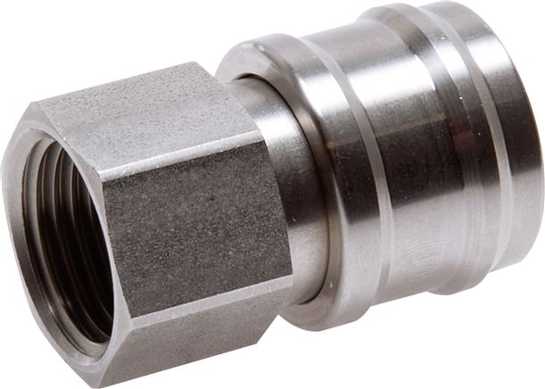 Coupling socket (NW7.2) G 1/4" (IG), stainless steel