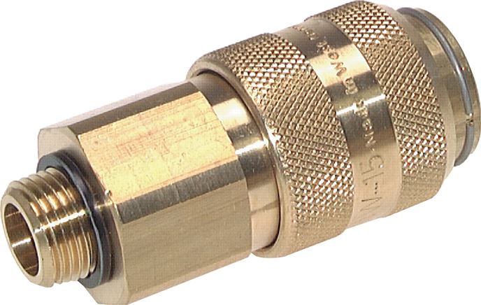 Coupling socket (NW15) G 3/4" (AG), nickel-plated brass