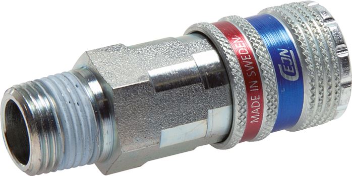 Safety coupling socket (NW7.2) R 3/8" (AG), CEJN