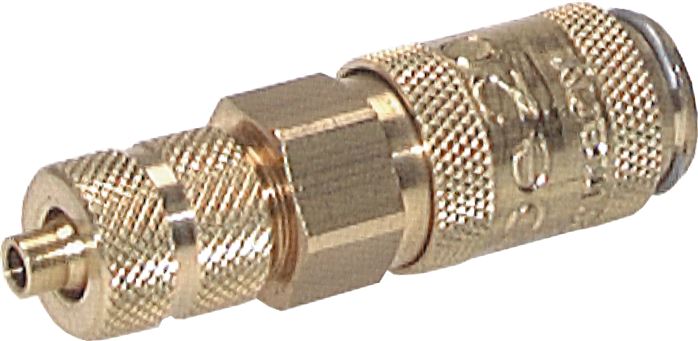 Douille de couplage (NW2.7) tuyau 6x4mm, laiton