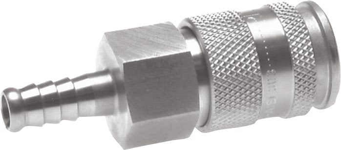 Coupling socket (NW10) 9 (3/8")mm hose, 1.4404