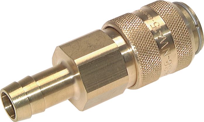 Coupling socket (NW15) 13 (1/2")mm hose, brass