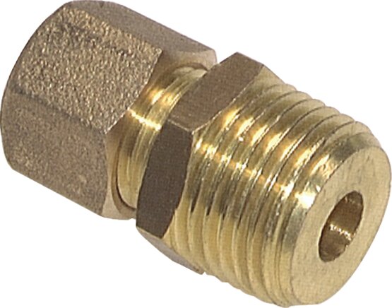 Straight compression fitting R 3/8"-15 (M20x1.5)mm, brass