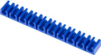 Bande de serrage pour tuyau, bleue, 10 fois pour tuyau de 6 mm