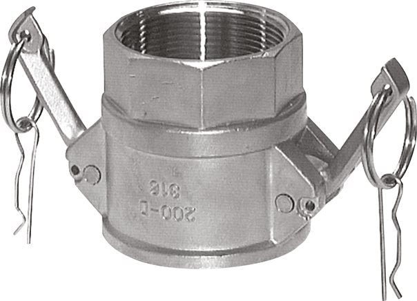 Raccord Kamlock (D) Rp 3/4" (IG), acier inoxydable (1.4408)