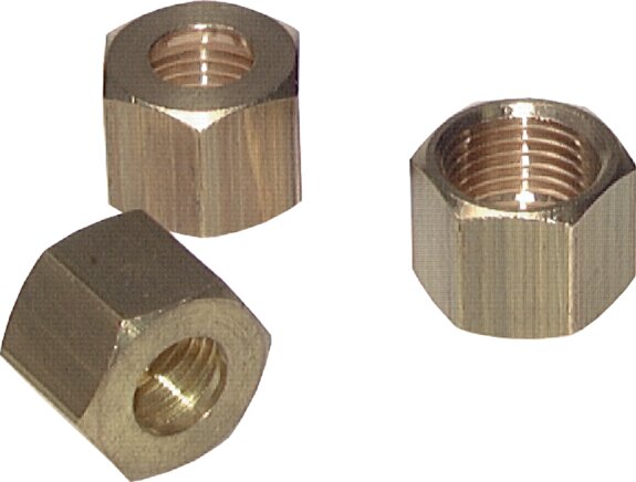 Écrou-raccord pour raccord à compression 6 (M10x1)mm, laiton