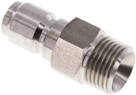 Stainless steel coupling plug for foam gun G 1/2" (AG)