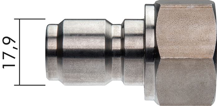 Edelstahl Kupplungsstecker für Schaumpistole G 1/4" (IG)